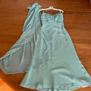 Aqua Gown Dress size 4
